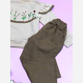 ست بلوز دورس و شلوار کتان دخترانه سایز45 تا 60